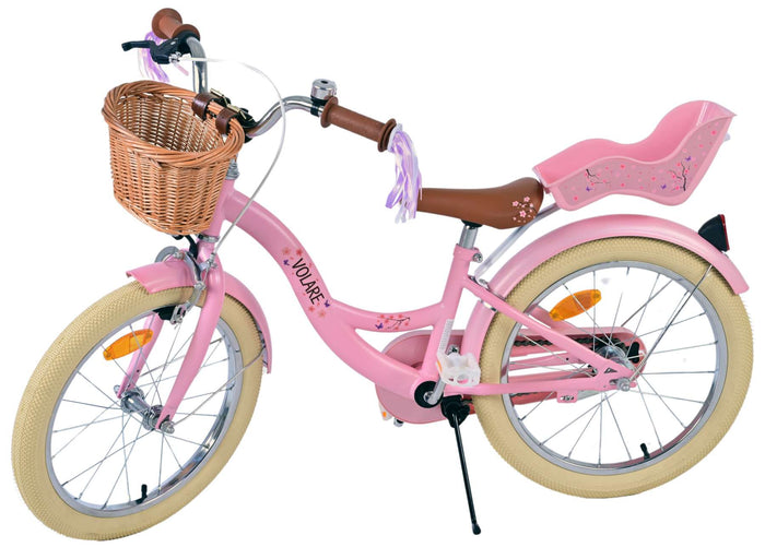 Volare Blossom Barncykel 18 tum, Rosa - Lilla Cykelbutiken