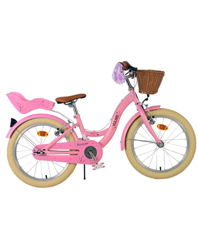 Volare Blossom 18 Tum Flickcykel, Två handbromsar Rosa - För barn 4-7 år