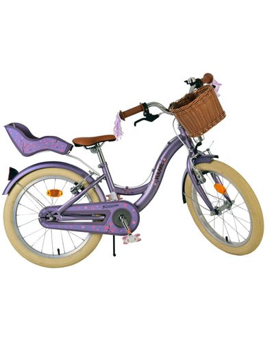 Volare Blossom 18 Tum Flickcykel, Två Handbromsar Lila - För barn 4-7 år