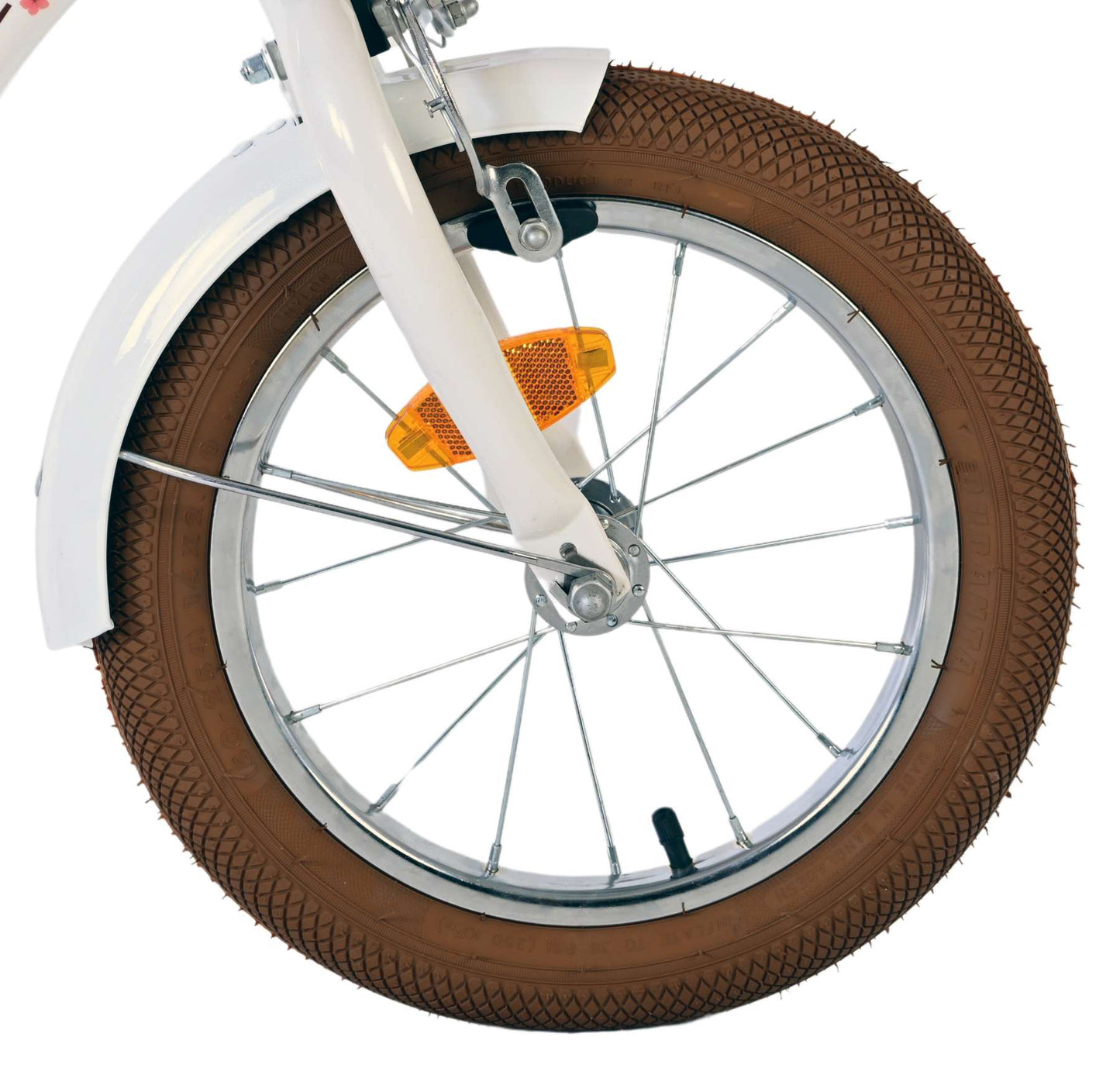 Volare Blossom Barncykel Två Handbromsar 14 tum, Vit - Lilla Cykelbutiken