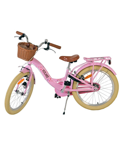 Volare Blossom Barncykel, 20 tum Rosa Två handbromsar - För barn 6-8 år