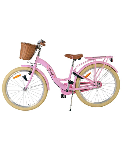 Volare Blossom Barncykel 24 tum, Rosa 3 växlar - För barn 8-10 år