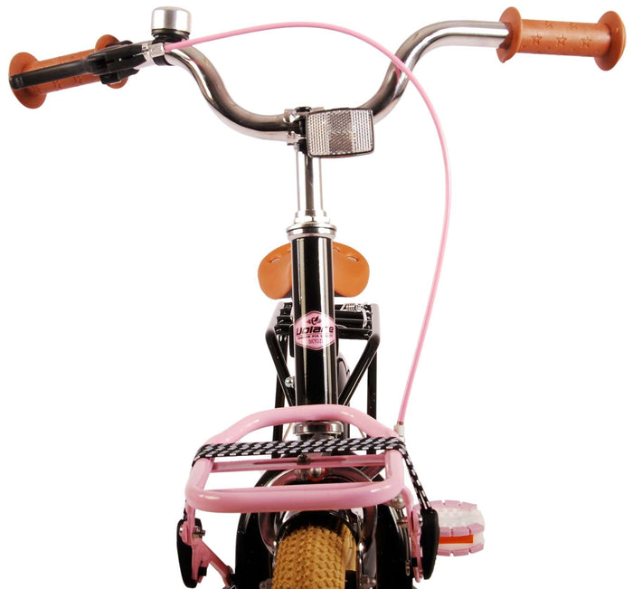 Volare Excellent Barncykel 16 tum, Svart - Lilla Cykelbutiken