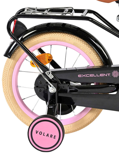 Volare Excellent Barncykel 14 tum, Svart - För barn 5-5 år