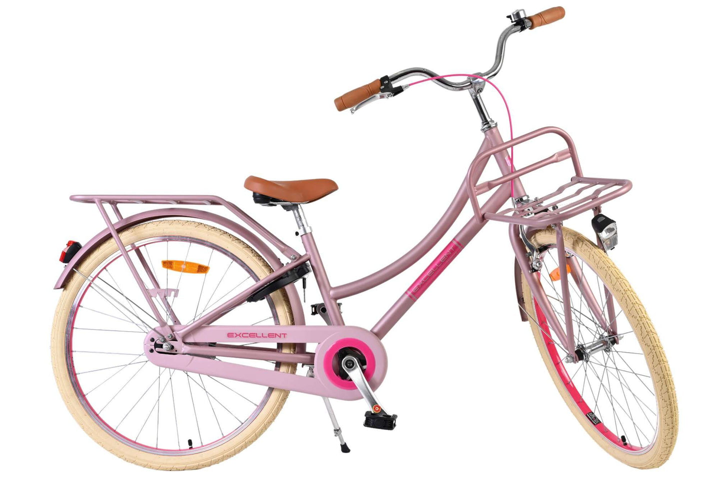 Volare Excellent 24 Tum Flickcykel, Matt Rosa För barn 8-10 år