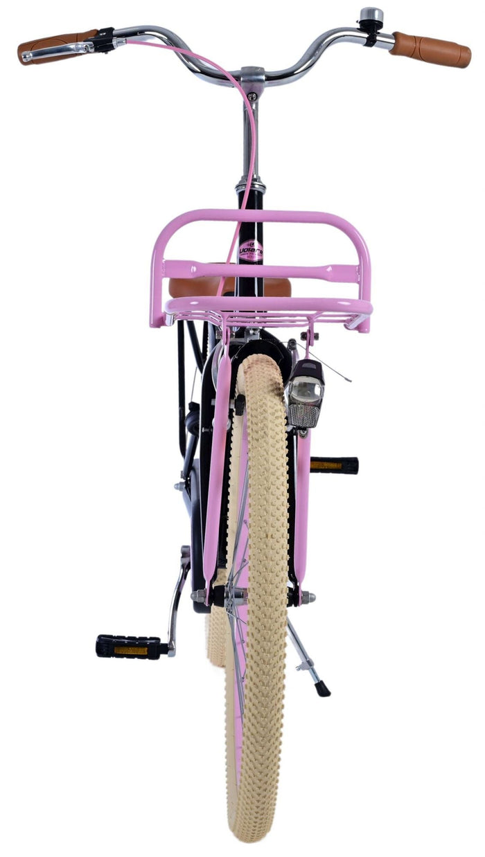 Volare Excellent Barncykel 24 tum, Svart - Lilla Cykelbutiken