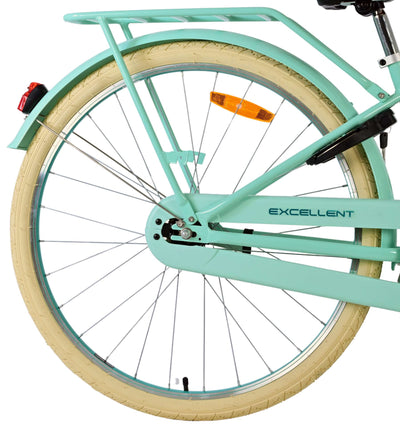 Volare Excellent Barncykel 26 tum, Grön - Lilla Cykelbutiken