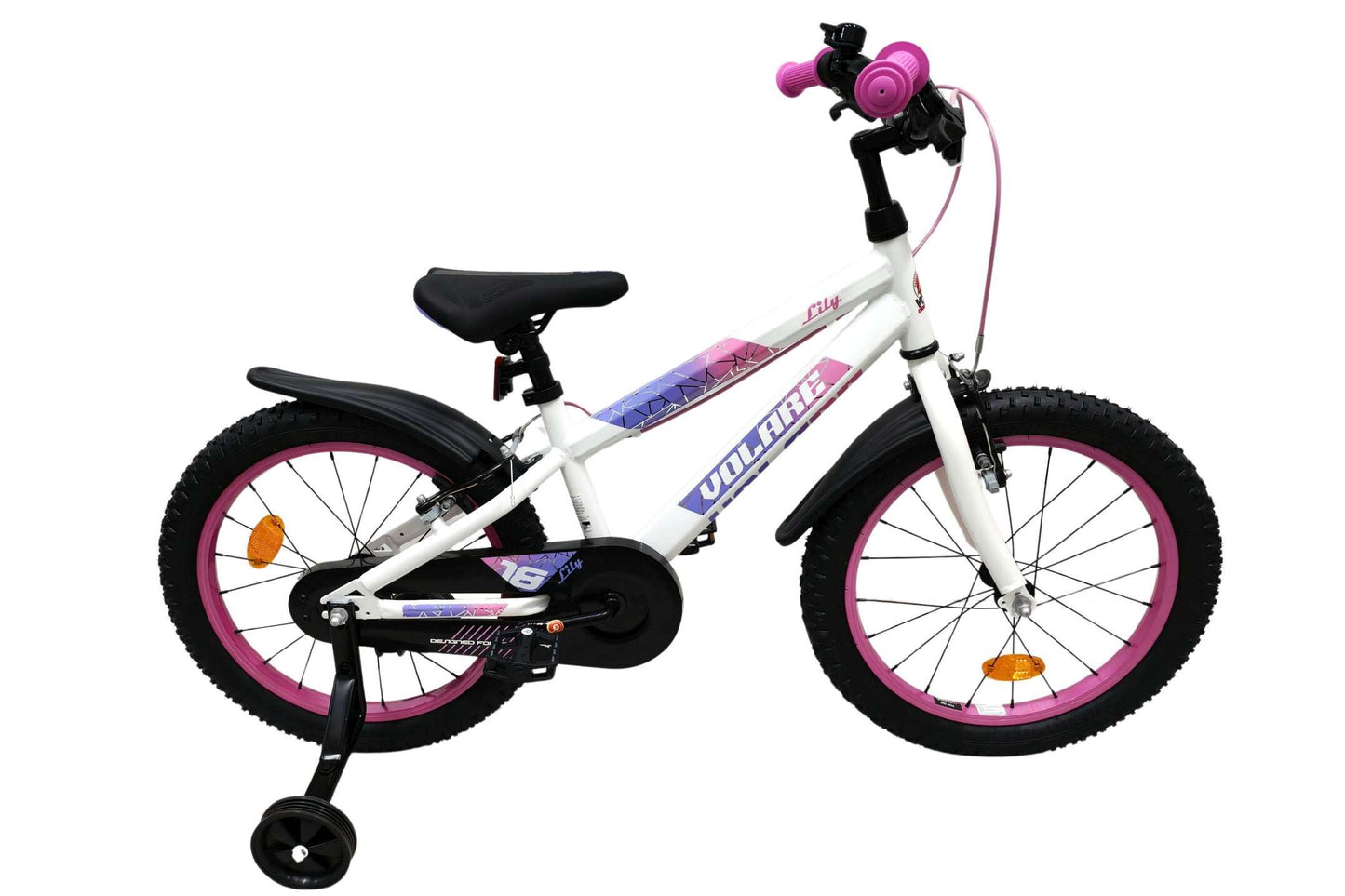 Volare Lily 18 tum barncykel, Dubbla handbromsar - För barn 4-7 år