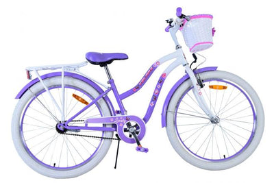 Volare Lovely Barncykel 24 tum, Lila - Lilla Cykelbutiken