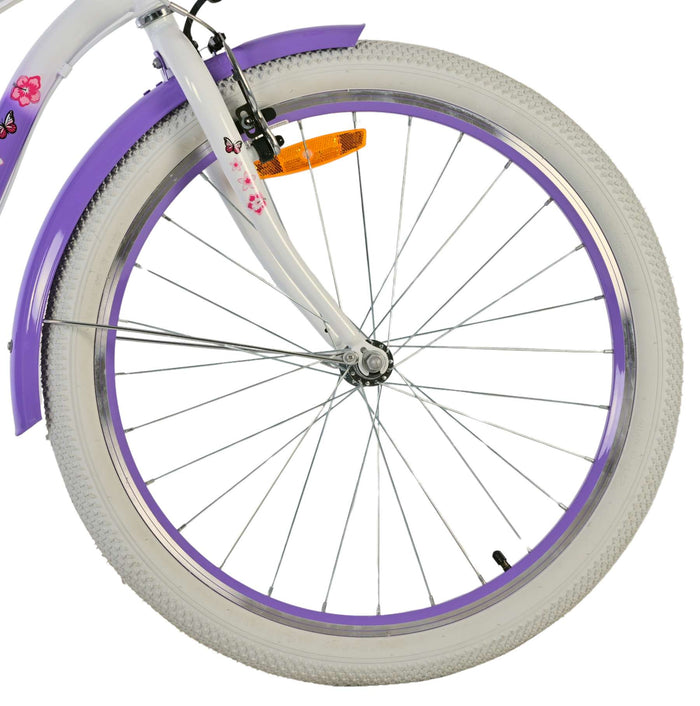 Volare Lovely Barncykel 24 tum, Lila 7 Växlar - Lilla Cykelbutiken