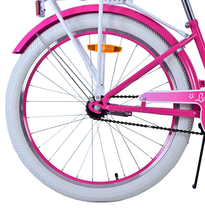 Volare Lovely Barncykel 24 tum, Rosa - Lilla Cykelbutiken