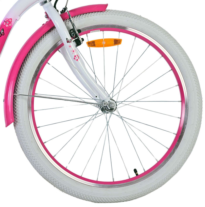 Volare Lovely Barncykel 24 tum, Rosa 7 Växlar - Lilla Cykelbutiken