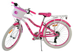 Volare Lovely Barncykel 24 tum, Rosa 7 Växlar - Lilla Cykelbutiken