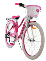Volare Lovely Barncykel 26 tum, Rosa 7 Växlar - Lilla Cykelbutiken
