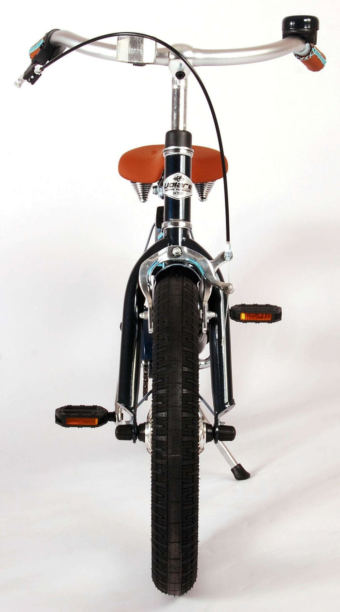 Volare Miracle Cruiser Barncykel 16 tum, Matt Blå - Lilla Cykelbutiken