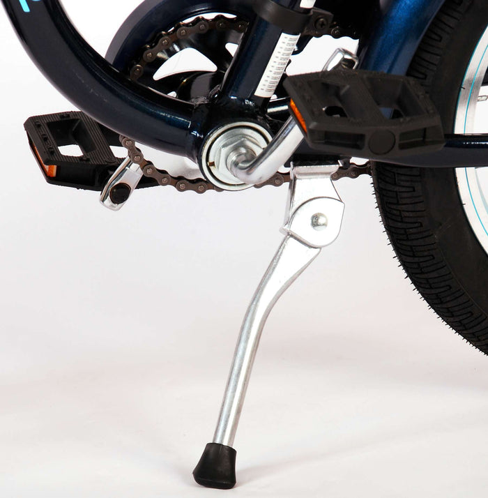 Volare Miracle Cruiser Barncykel 16 tum, Matt Blå - Lilla Cykelbutiken