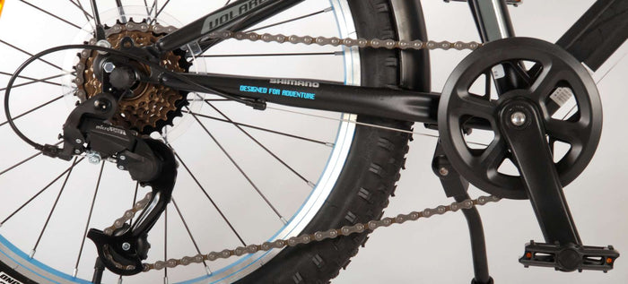 Volare Rocky Barncykel 20 tum, Svart Blå - Lilla Cykelbutiken