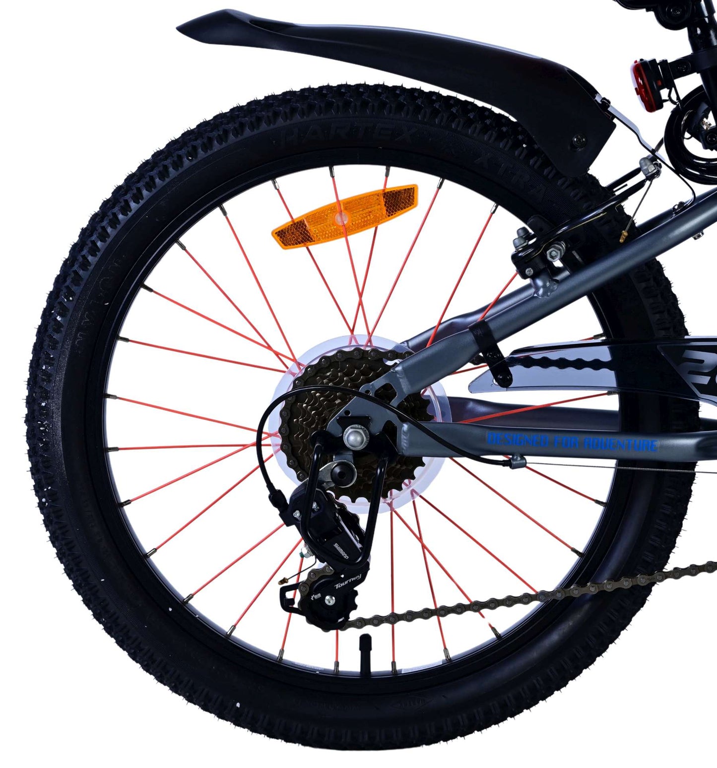 Volare Rocky Barncykel 20 Tum, 7 Växlar, Blå - Lilla Cykelbutiken