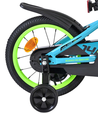 Volare Rocky Barncykel 14 tum, Grön - För barn 5-5 år