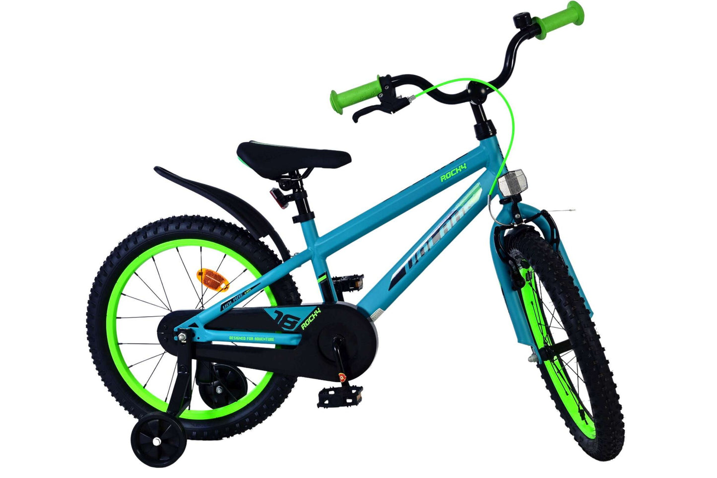 Volare Rocky 18 tum barncykel, Grön - För barn 4–7 år