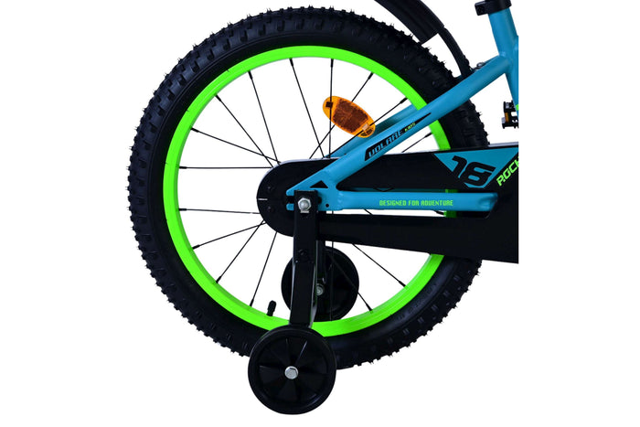 Volare Rocky 18 tum barncykel, Grön - För barn 4–7 år