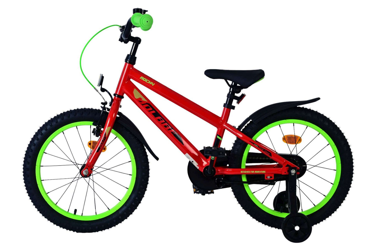 Volare Rocky 18 Tum Barncykel Röd - För barn 4-7 år