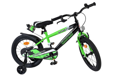 Volare Sportivo 16 Tum Barncykel, Grön - För barn 4-6 år