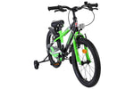 Volare Sportivo 18-tums barncykel, Grön dubbla handbromsar - För barn 4-7 år