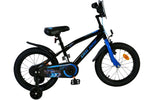 Volare Super GT 16-tums Barncykel – Blå/Svart med Stödhjul, För barn 4-6 år