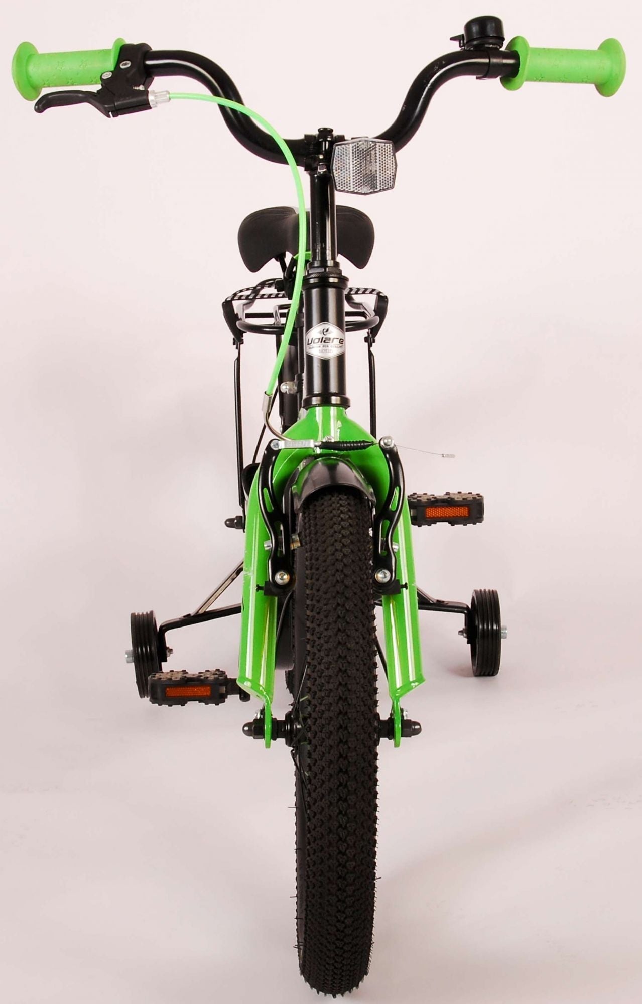 Volare Thombike Barncykel 16 tum, Svart Grön - Lilla Cykelbutiken