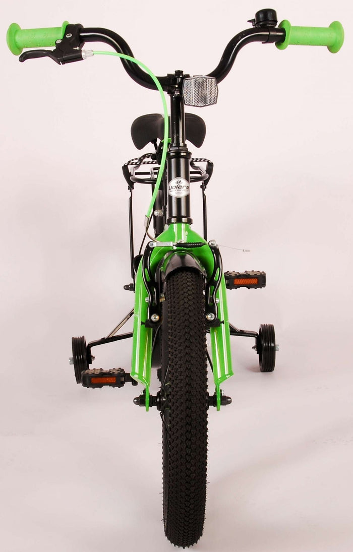 Volare Thombike Barncykel 16 tum, Svart Grön - Lilla Cykelbutiken