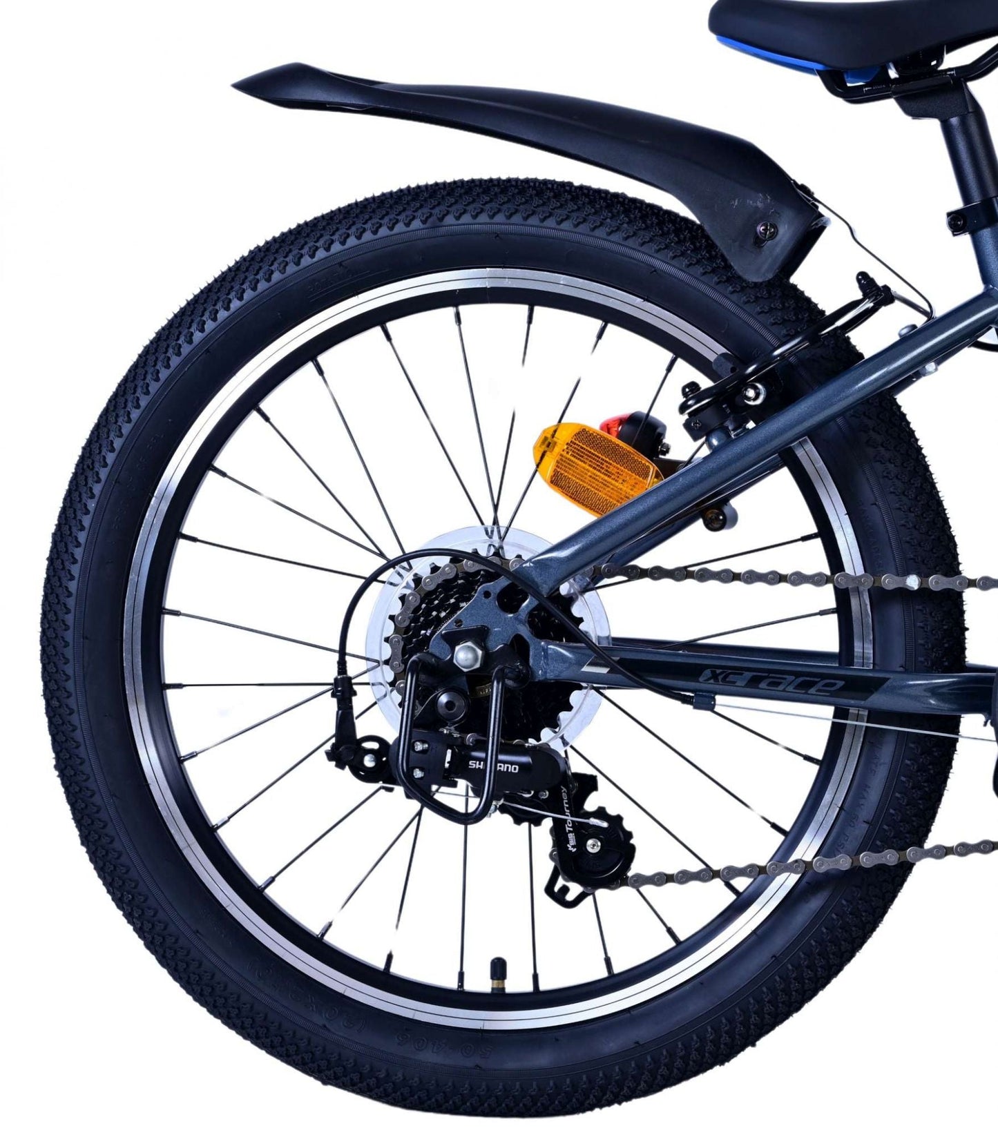 Volare XC Race Barncykel 20 tum, 7 Växlar Blå/Grå - Lilla Cykelbutiken