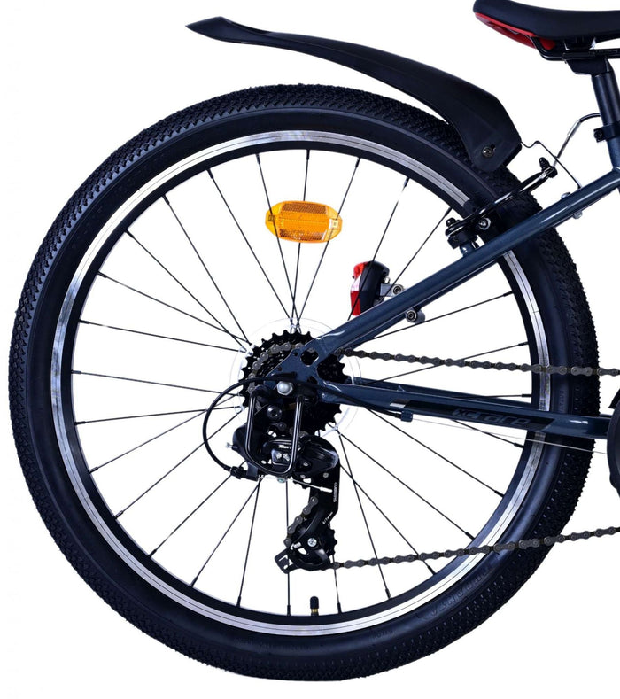 Volare XC Race Barncykel 24 tum, 21 Växlar Röd/Grå - Lilla Cykelbutiken