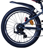 Volare XC Race Barncykel 20 tum, 7 Växlar Röd/Grå - Lilla Cykelbutiken