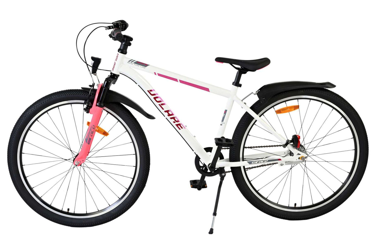 Volare XC Race 26 Tum Barncykel, Vit/Rosa med Shimano 3 Växlar - För barn 9+ år