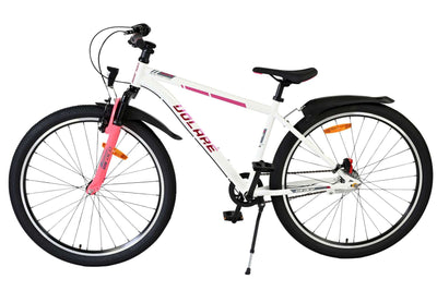 Volare XC Race 26 Tum Barncykel, Vit/Rosa med Shimano 3 Växlar - För barn 9+ år
