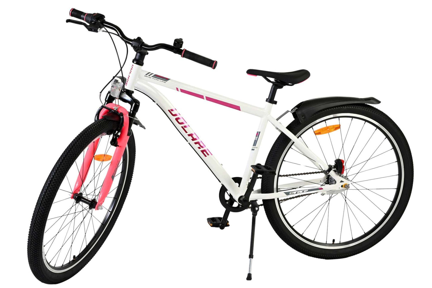 Volare XC Race 26 Tum Barncykel, Vit/Rosa med Shimano 3 Växlar - För barn 9+ år
