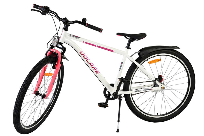 Volare XC Race 26 Tum Barncykel, Vit/Rosa med Shimano 3 Växlar - För barn 9+ år