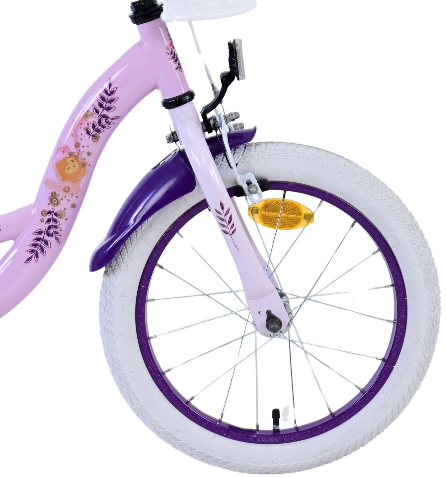 Disney Wish Barncykel 16 tum, Lila - Lilla Cykelbutiken