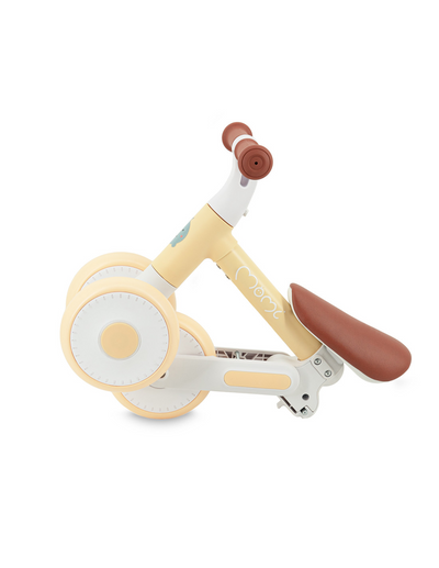 MoMi DEX Gåcykel, Gul - Lilla Cykelbutiken