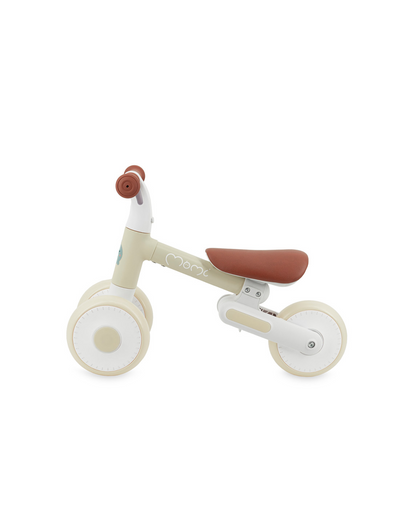 MoMi DEX Gåcykel, Beige - Lilla Cykelbutiken
