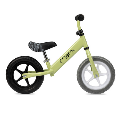 MoMi FLEET Balanscykel, Grön - Lilla Cykelbutiken