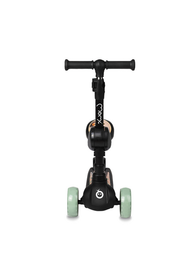 MoMi KIURU 2-i-1 Sparkcykel, Svart - Lilla Cykelbutiken