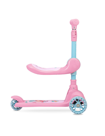 MoMi KIURU 2-i-1 Sparkcykel, Rosa - Lilla Cykelbutiken