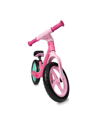 MoMi MIZO Balanscykel, Rosa - Lilla Cykelbutiken