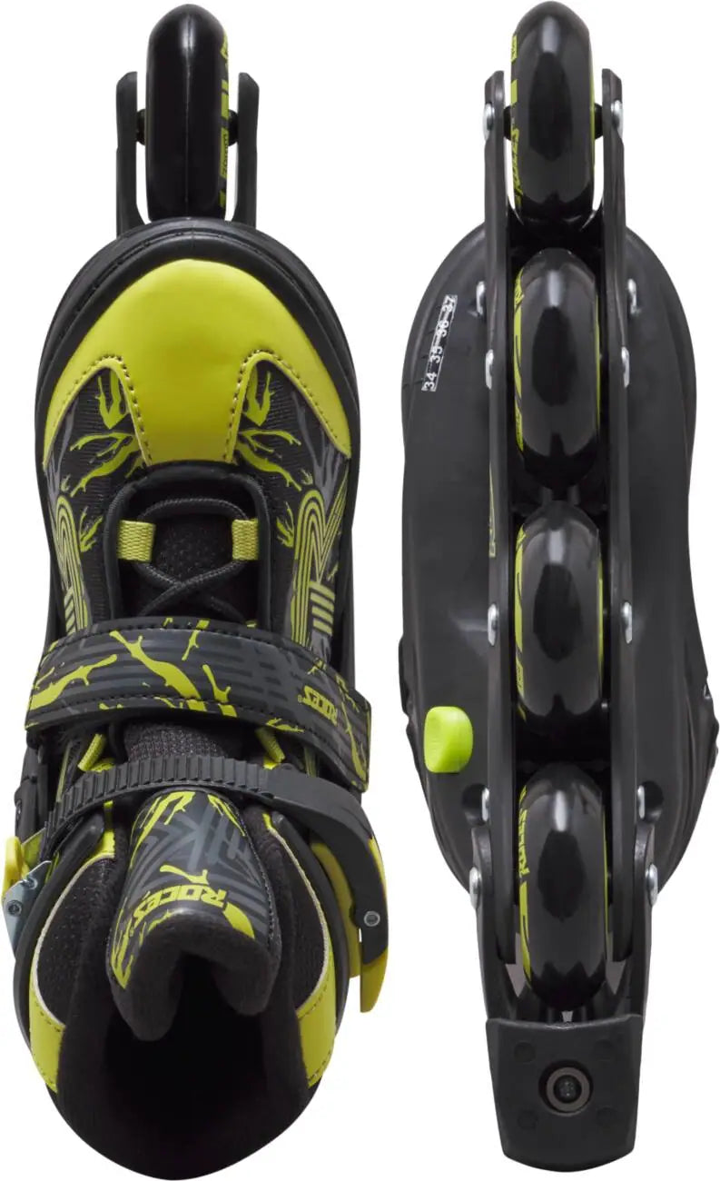 Roces Jokey 3.0 Inlines, Svarta/Lime - Lilla Cykelbutiken