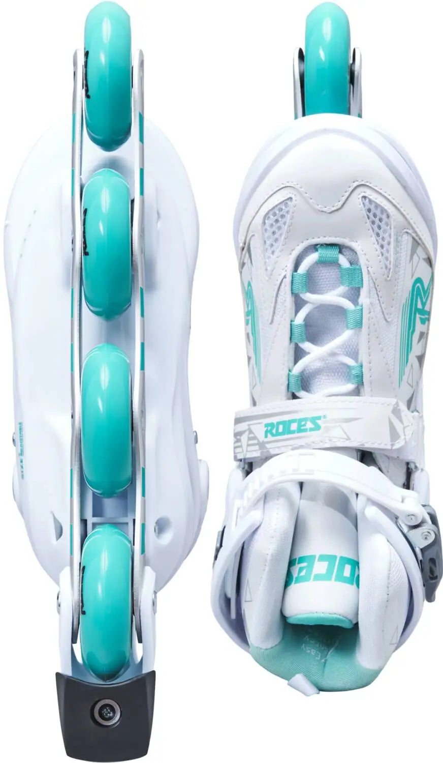 Roces Moody TIF Inlines Vita/Aqua - Lilla Cykelbutiken