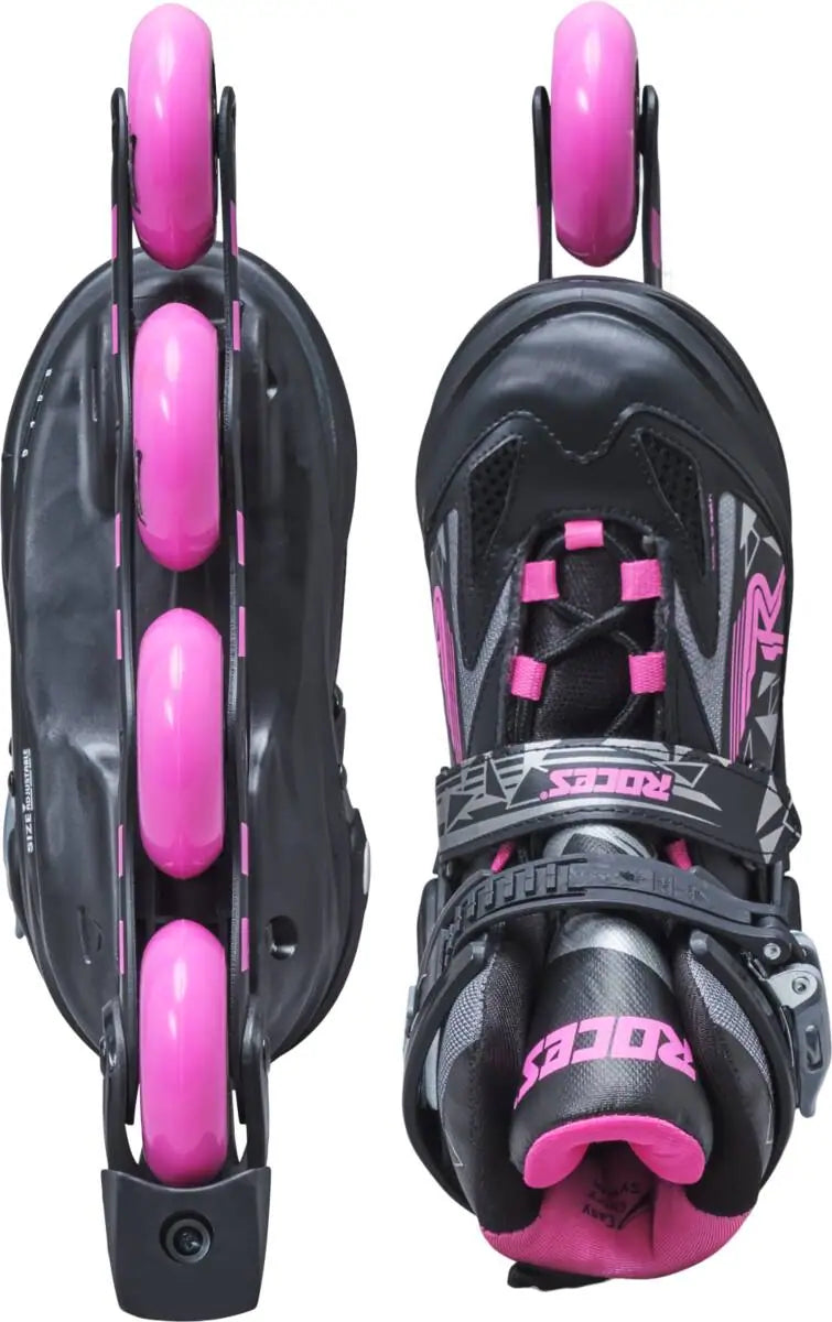 Roces Moody TIF Inlines, Svarta - Lilla Cykelbutiken