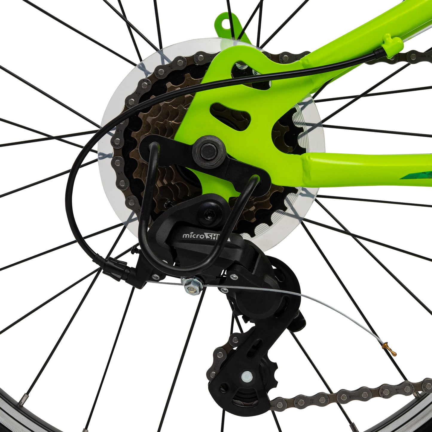 Huffy Extent 20 tum – Junior Mountainbike 6 växlar & skivbroms (Grön)