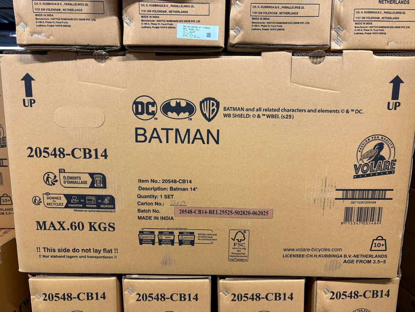 Batman Barncykel 14 tum, Svart - För barn 5-5 år